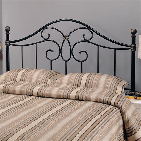 king size metal frame bed with fabric headboard|king metal headboard and footboard.